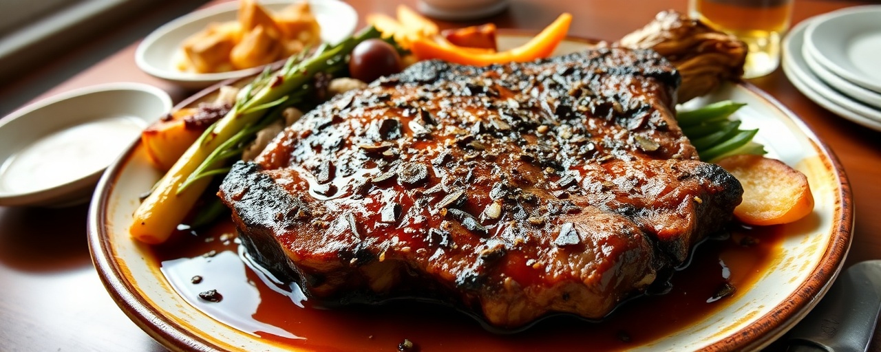Picanha Grelhada com Glaze de Alho Negro e Cachaça (Roasted Picanha with Black Garlic and Cachaça Glaze)