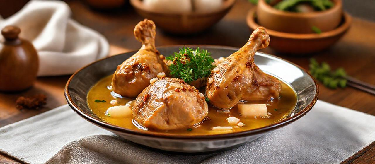 Pinalutang na Manok sa Gata at Kardamomo (Poached Chicken in Coconut Cardamom Broth)