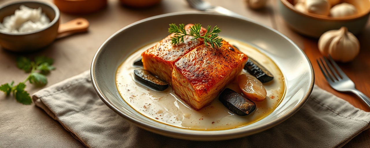Pinoy Miso Salmon and Eggplant Clay Pot