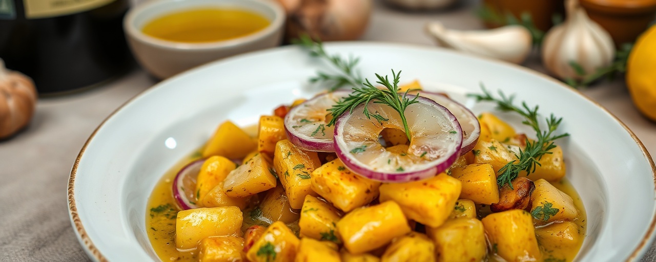 Poached Mediterranean Jackfruit with Lemon Dill