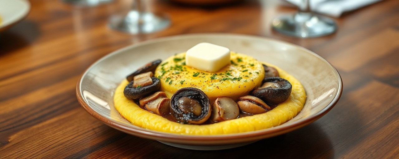 Polenta e Funghi Trifolati
