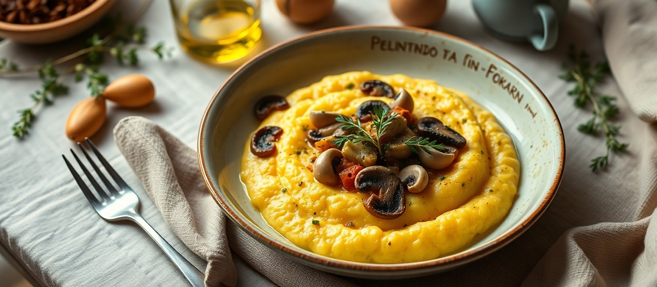 Polenta e Funghi Trifolati