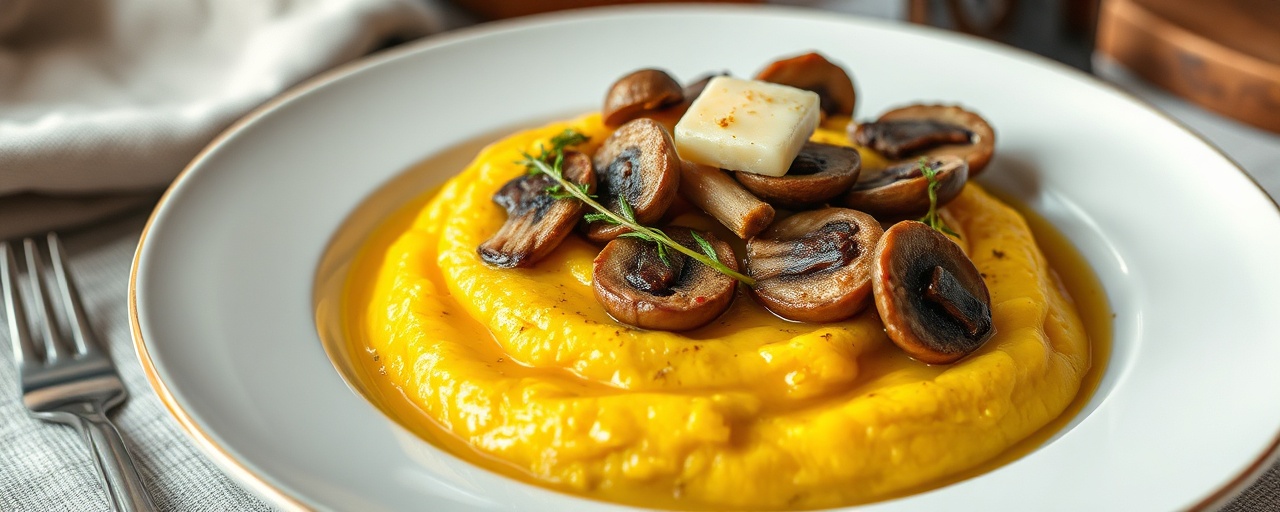 Polenta e Funghi Trifolati