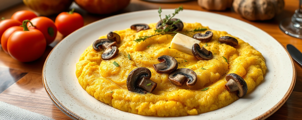Polenta e Funghi Trifolati