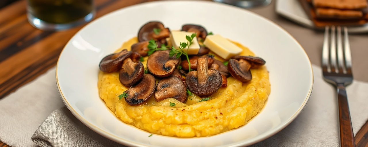 Polenta e Funghi Trifolati