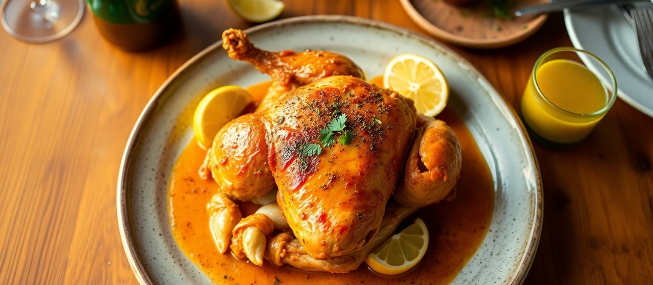 Pollo al Horno de Fuego con Sumac y Papa Amarilla