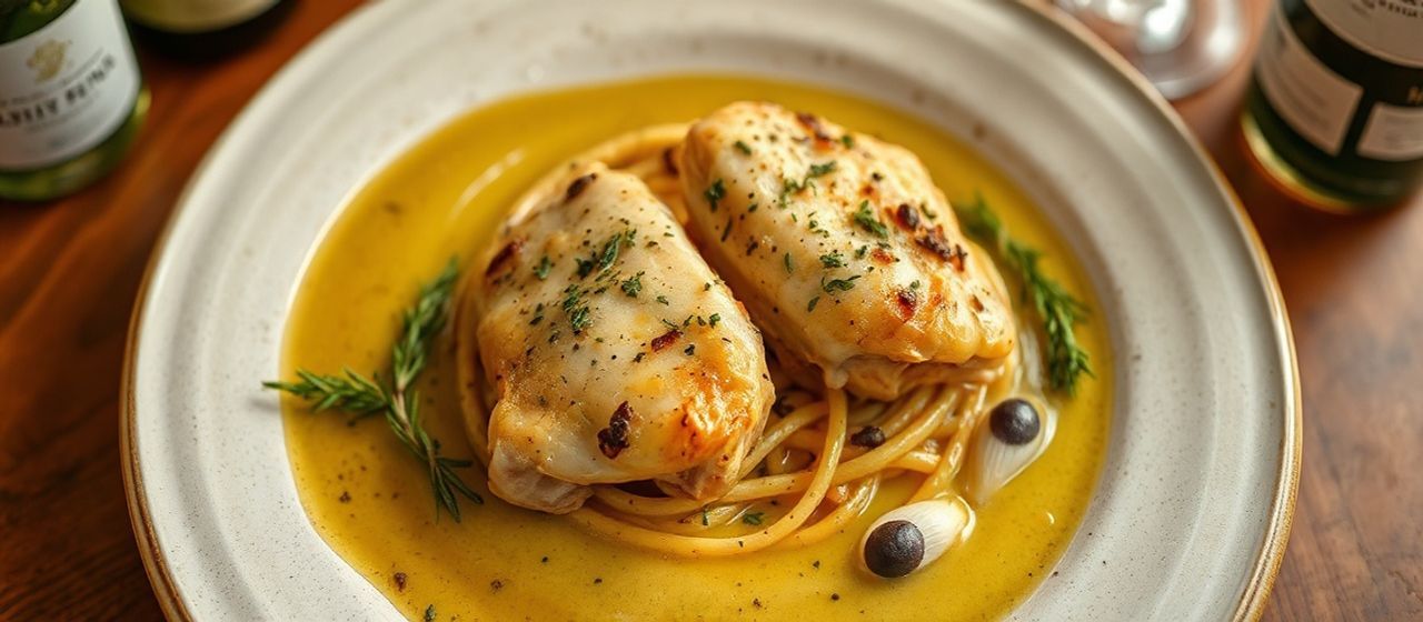 Pollo al Limone con Olive e Capperi