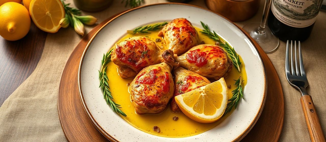 Pollo al Limone con Olive e Capperi