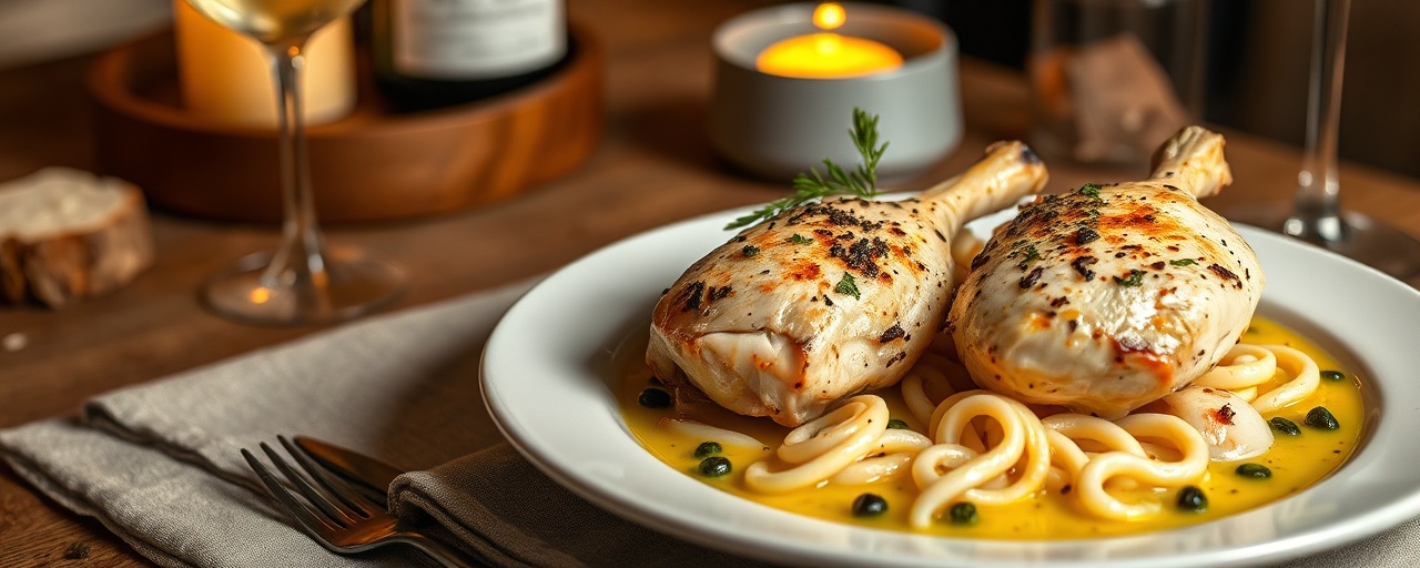 Pollo al Limone con Olive e Capperi