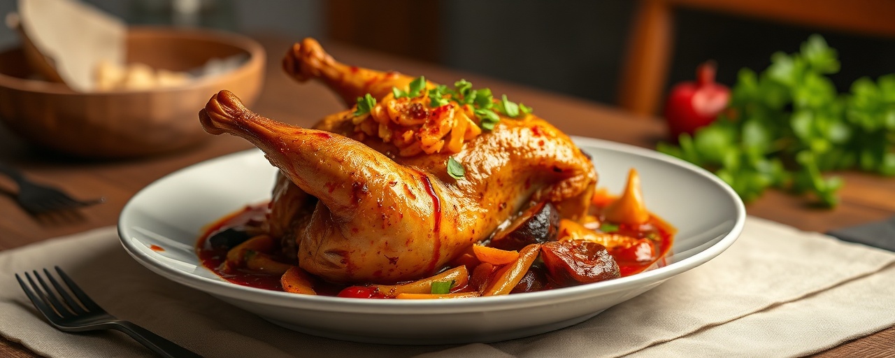 Pollo Andino al Ají Gochujang a la Brasa