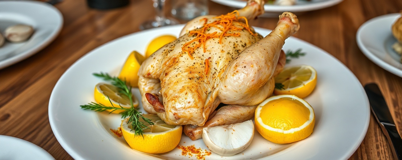 Pollo Arrosto allo Zafferano e Limone