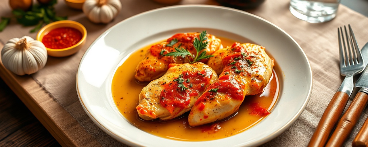 Pollo Diavolo con Harissa