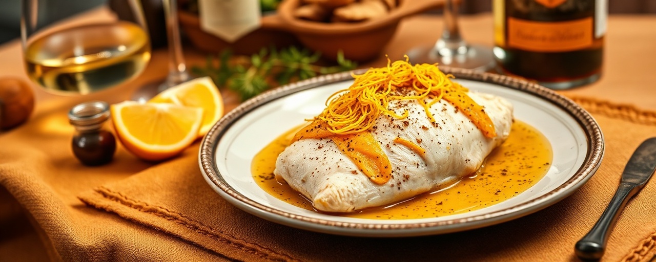 Pollo Dorado con Azafrán y Mojo Criollo