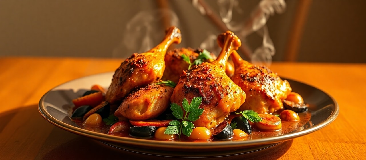 Pollo Tandoor al Ajo Negro con Pimentón Ahumado