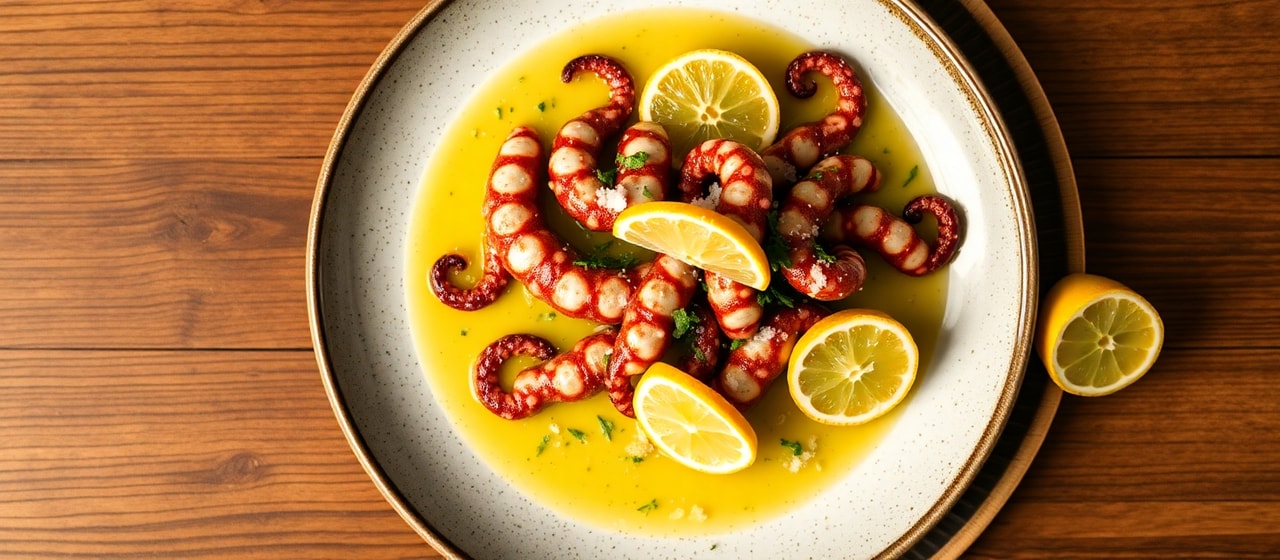 Polpo Sott'Olio con Limone ed Erbe Aromatiche