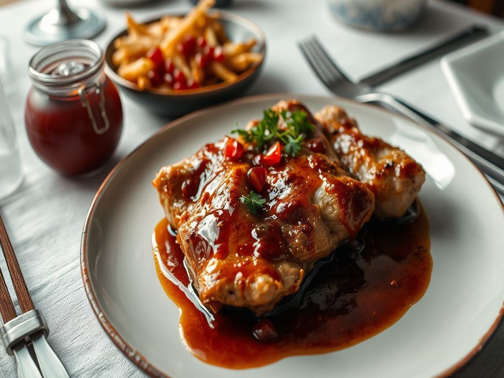 Pomegranate-Kissed Steamed Chicken with Ginseng