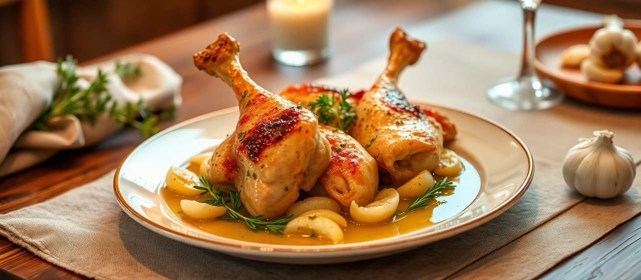 Poulet Mijoté à la Cardamome et au Cidre