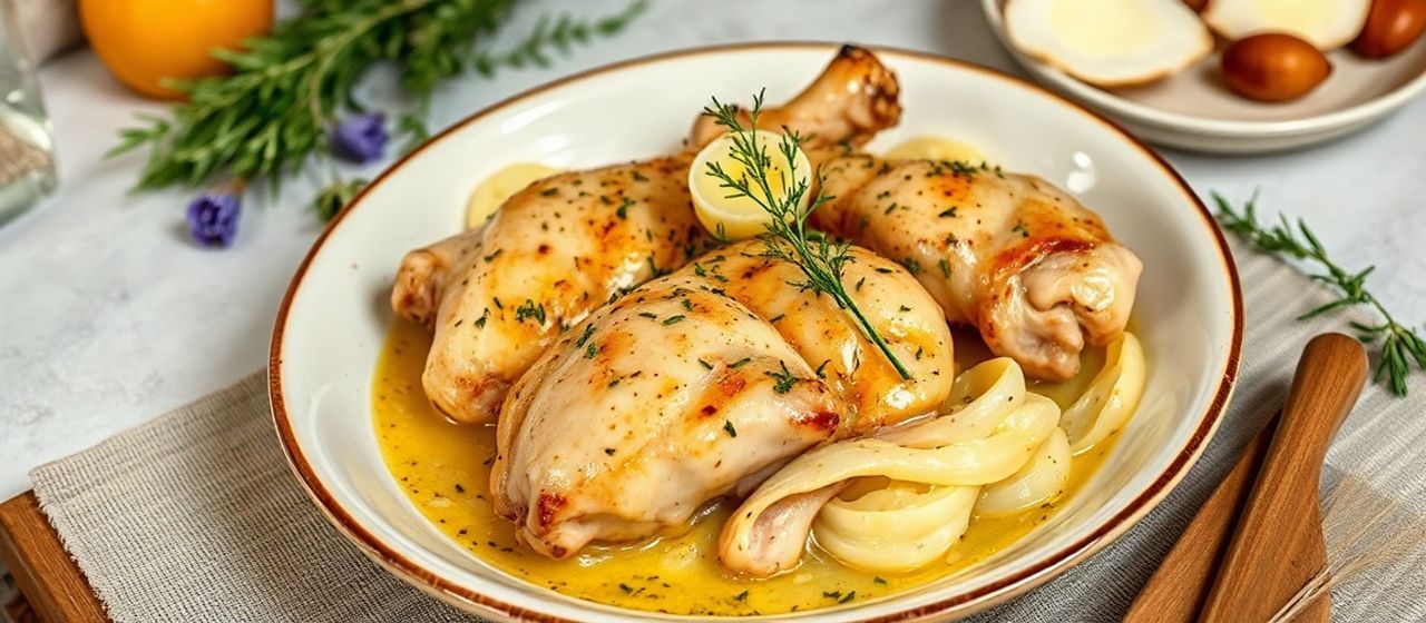 Poulet Mijoté à la Crème de Coco et Herbes de Provence