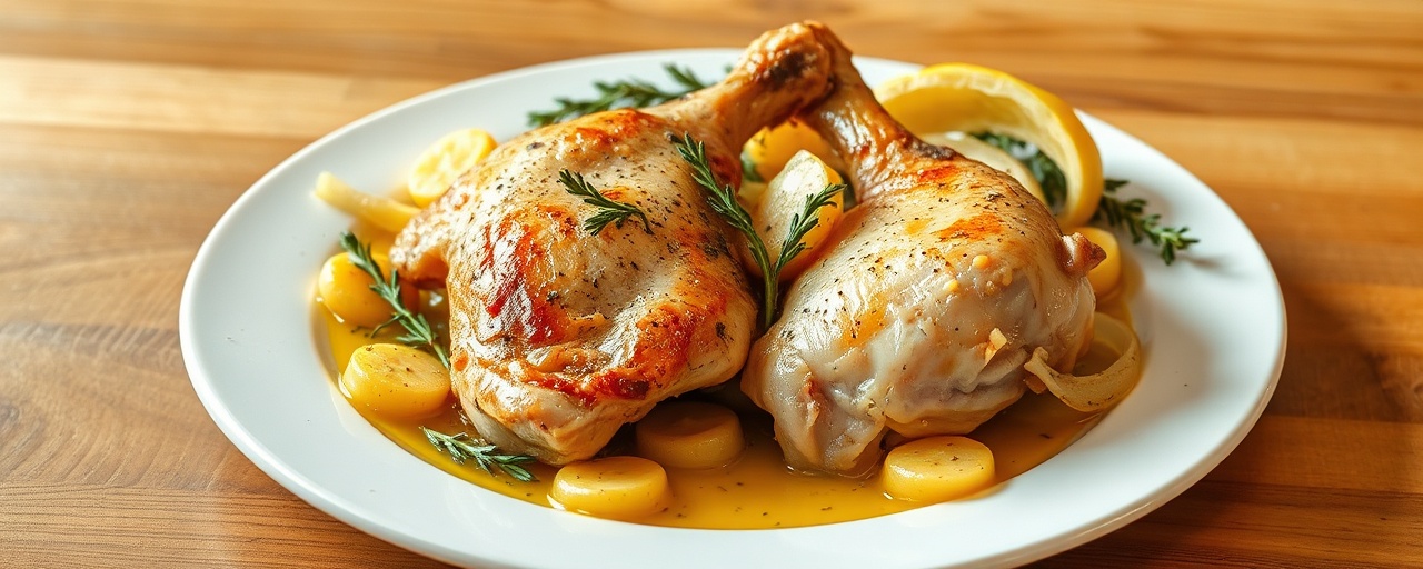 Poulet Mijoté à la Crème de Coco et Herbes de Provence