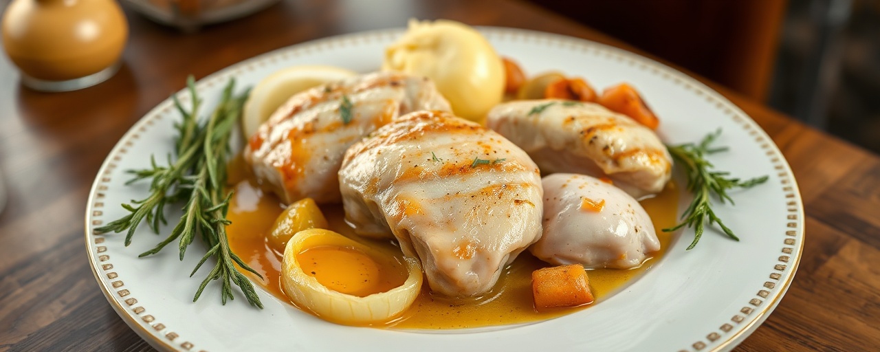 Poulet Rustique aux Pleurotes et Poivrons Doux