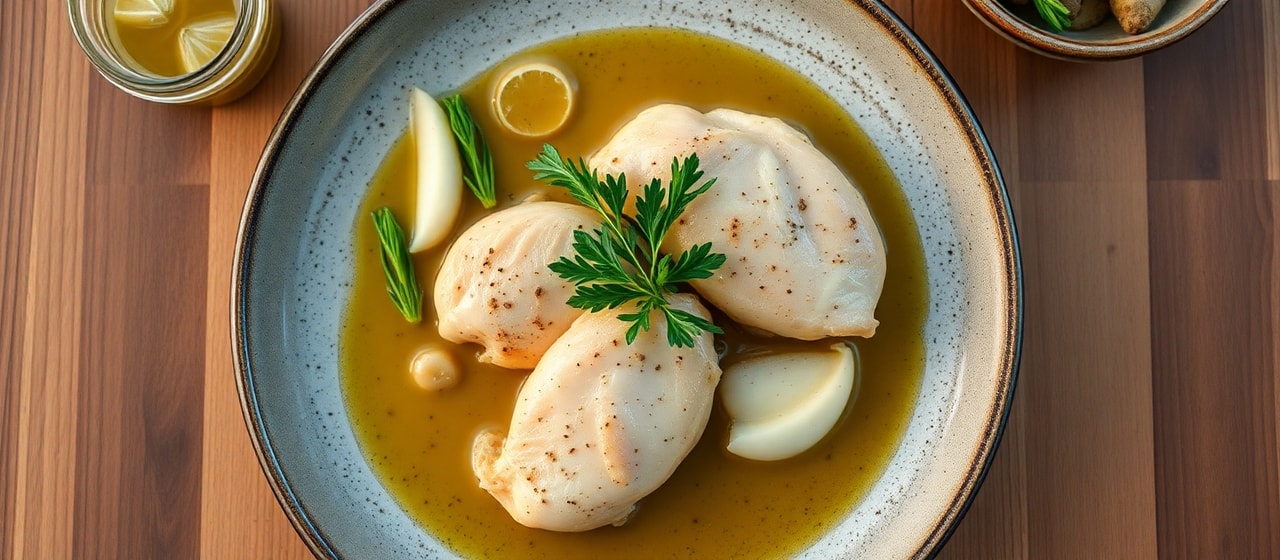 Poulet Vapeur Aromatique à la Galanga et Estragon