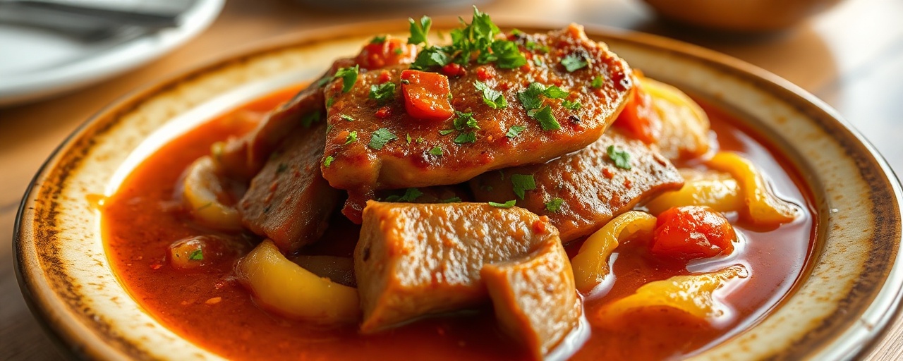 Puszta Pork Belly Pörkölt with Gochujang Kiss