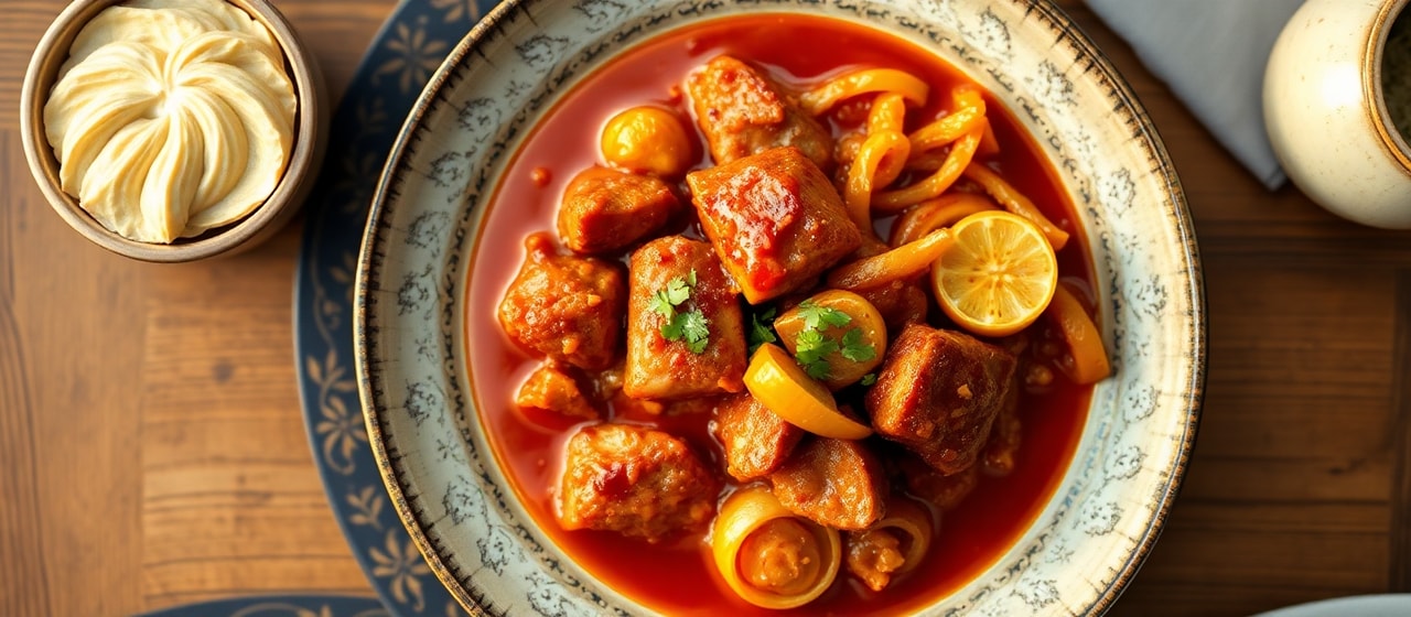 Puszta Pork Belly Pörkölt with Gochujang Kiss