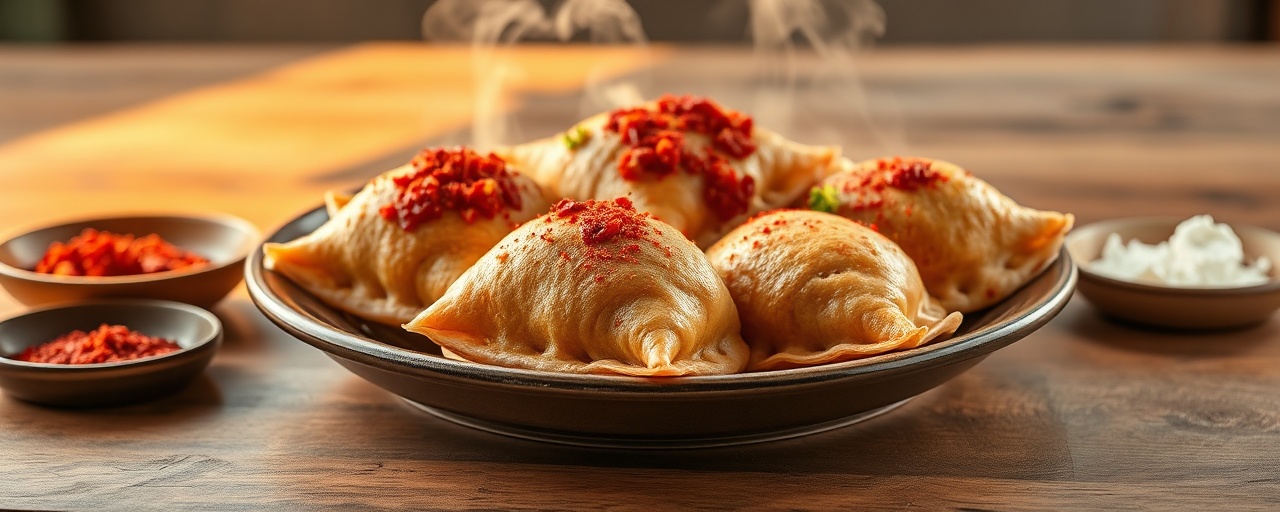 Qovurma Samsa (Fried Uzbek Meat Pastries with Sumac)