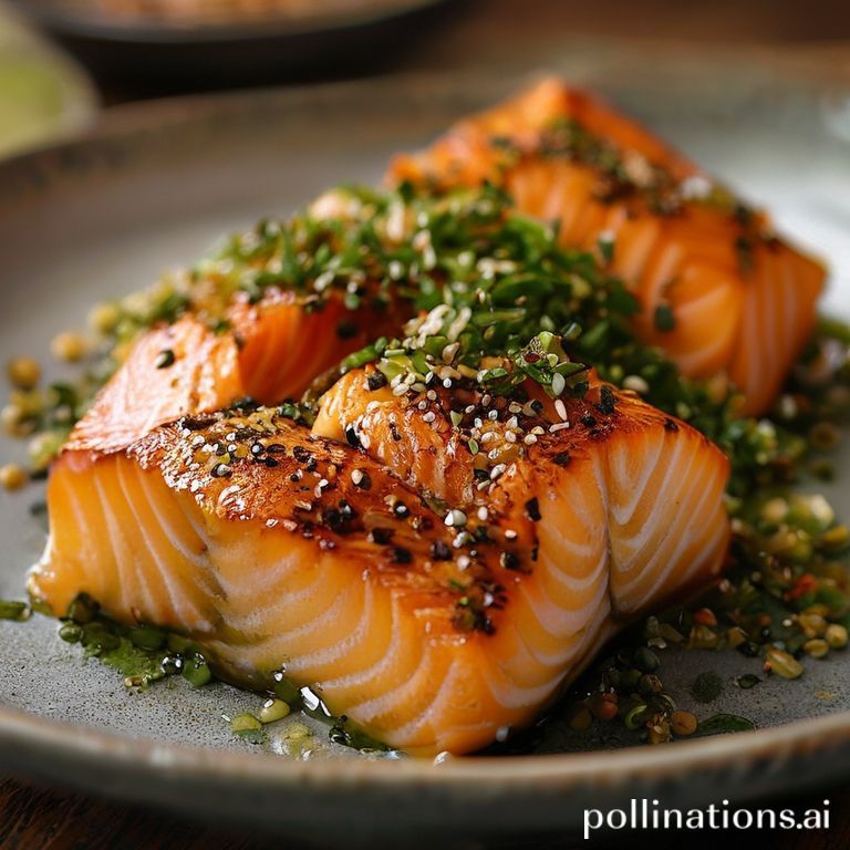 Matcha-Crusted Salmon with Sesame-Ginger Quinoa