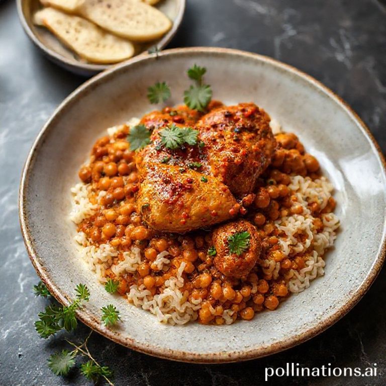Spiced Harissa Chicken and Lentil Tagine