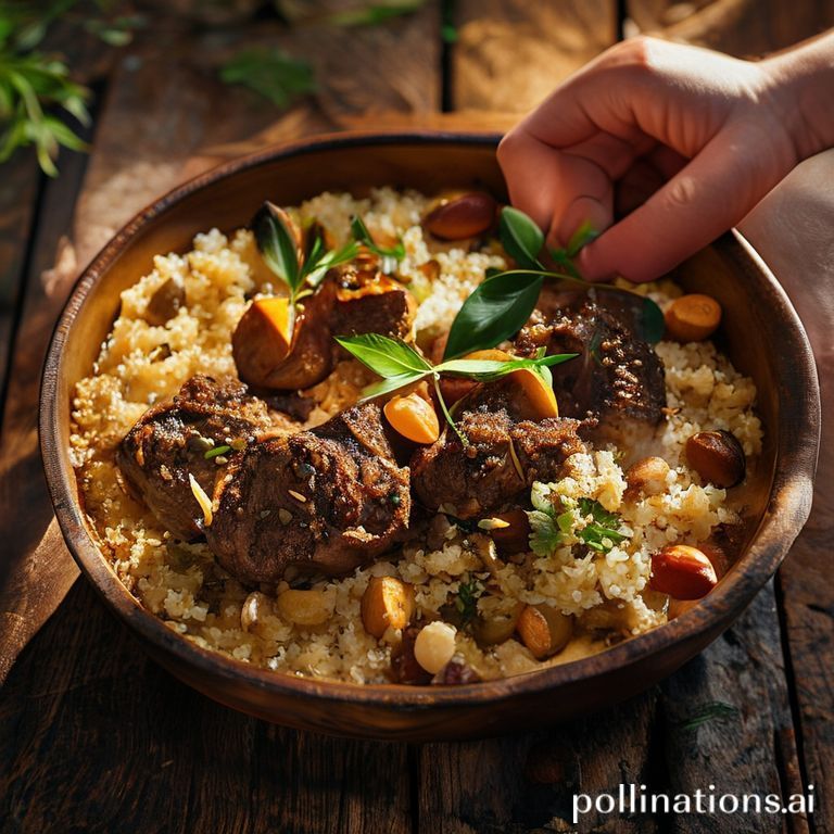 Spiced Lamb and Apricot Tagine with Almond Couscous
