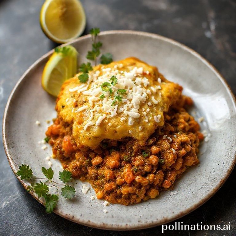 Spiced Lentil and Sweet Potato Shepherd's Pie with Coconut-Lime Topping