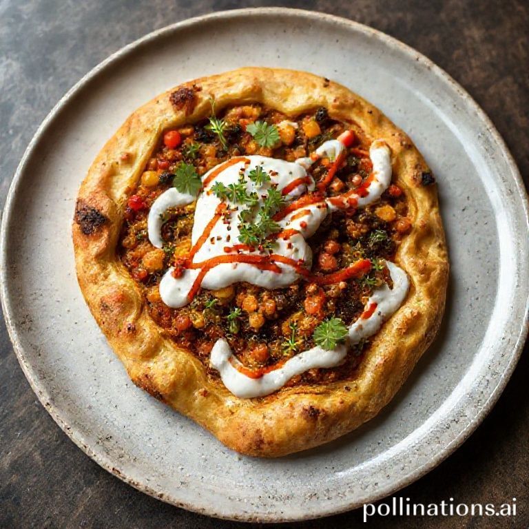 Spiced Lentil and Vegetable Galette with Harissa Yogurt Drizzle