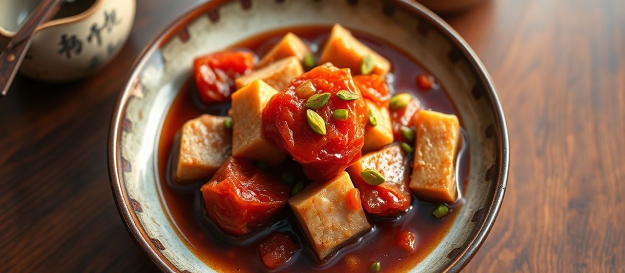 Red Fermented Tofu and Cardamom Braised Pork Belly