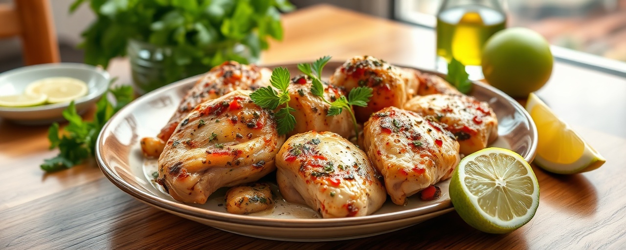Roasted Lebanese Chicken with Coconut-Lime Seven Spice