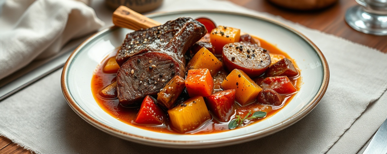 Russian Cured Short Rib and Root Vegetable Stew
