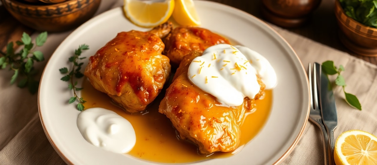 Saffron-Honey Glazed Tandoor Chicken