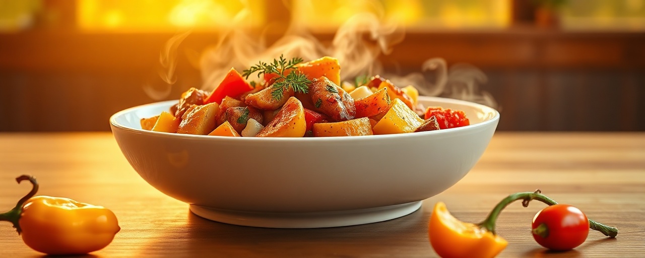 Saffron-Infused Hungarian Vegetable Stew
