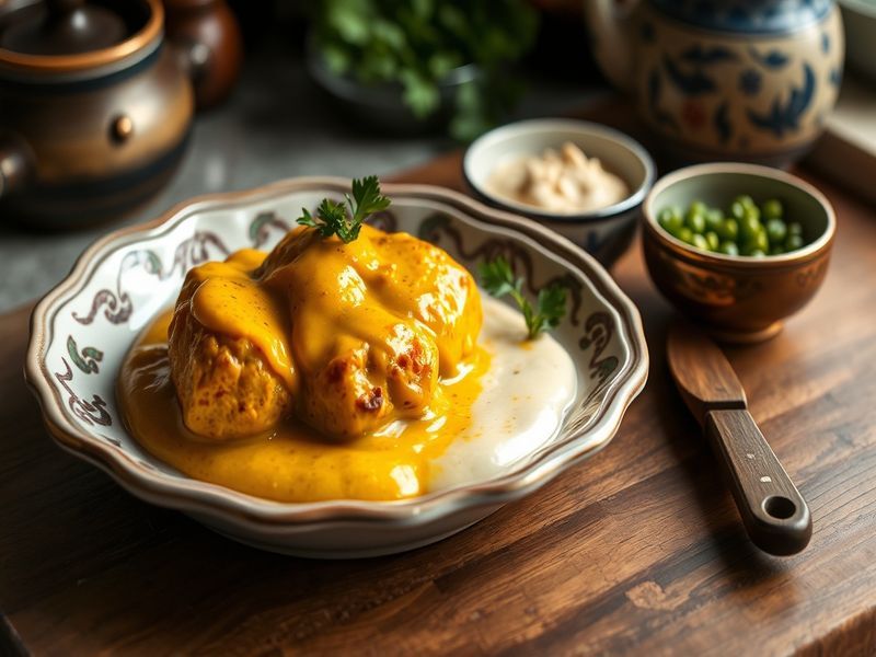 Saffron Paneer Kofta with Cashew Cream