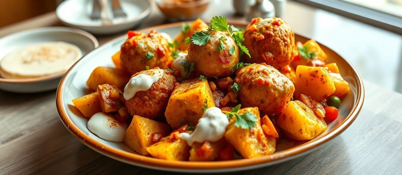 Saffron Paneer Kofta with Cashew Cream
