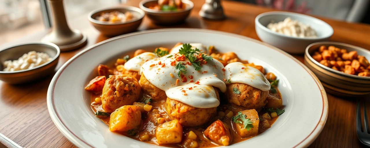 Saffron Paneer Kofta with Cashew Cream