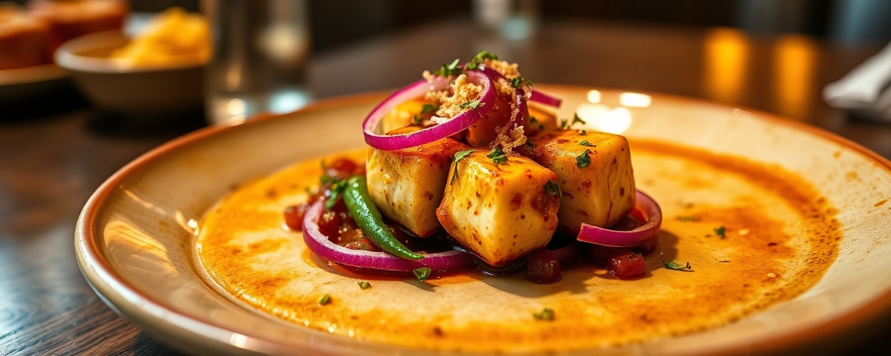 Saffron-Poached Tofu Kofta