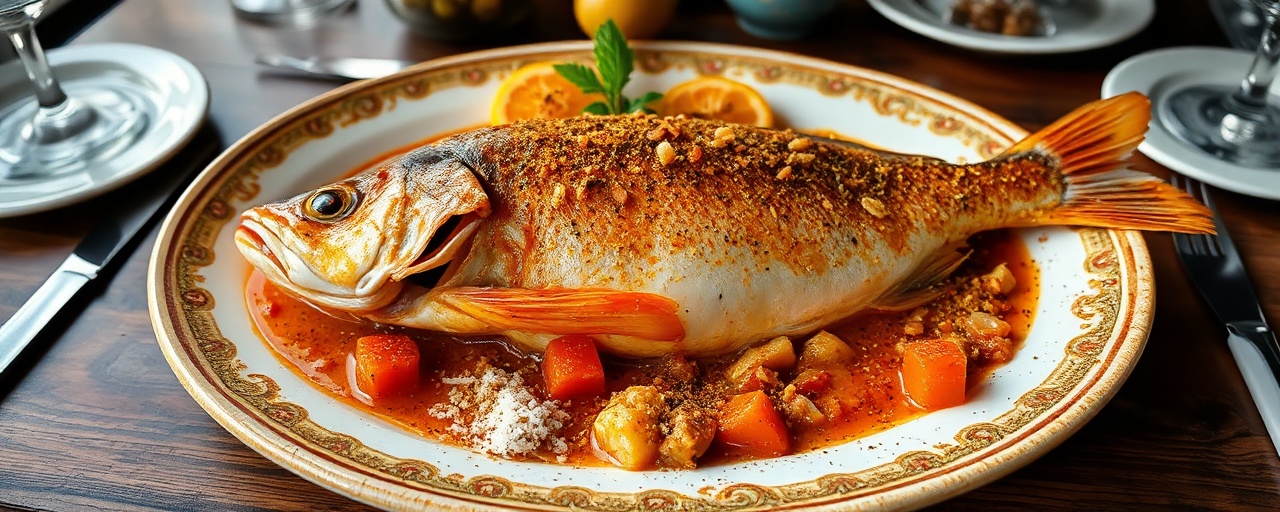 Samak Mamlouh bil Tamr Hendi (Cured Fish with Tamarind Glaze)