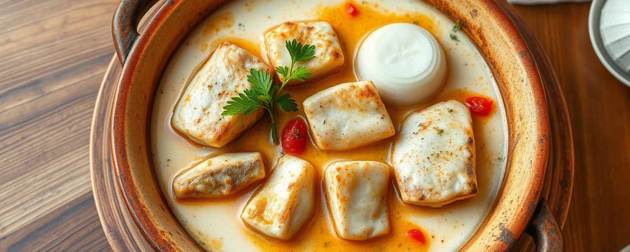 Samkeh Harra bi Kawareh Kookos (Spicy Fish in Coconut Clay Pot)