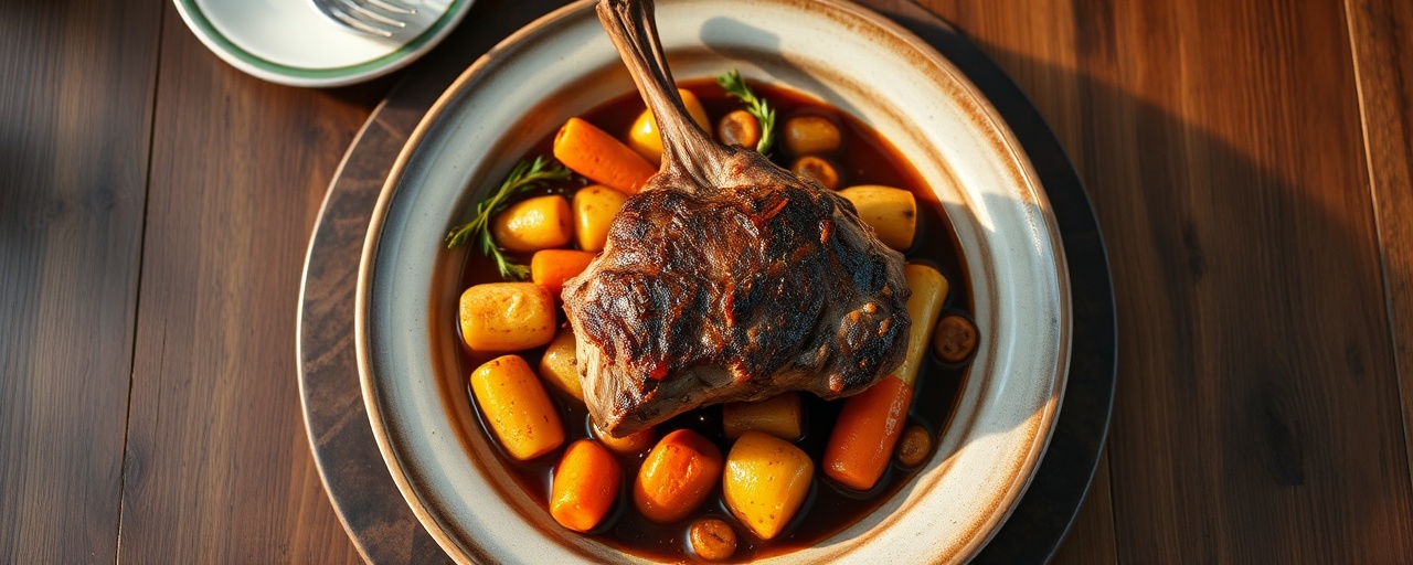 Scottish Clay Pot Lamb with Heather & Tamarind Glaze