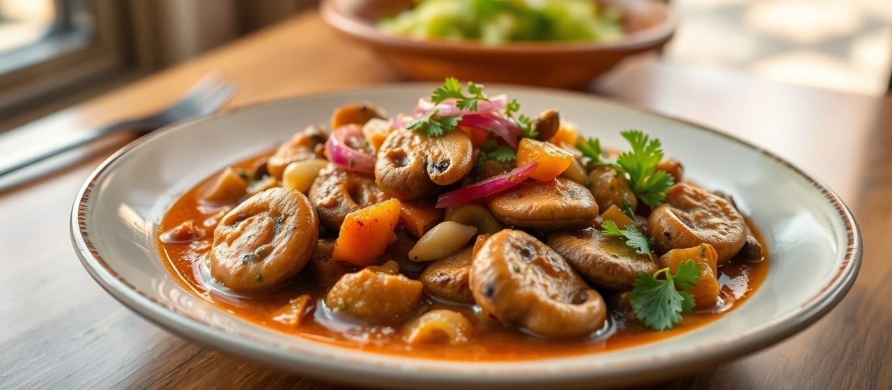 Seco de Champiñones (Peruvian Mushroom Stew)