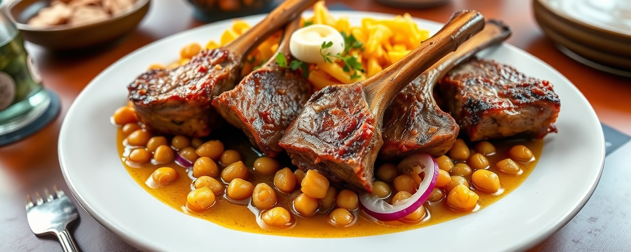 Seco de Cordero con Garbanzos y Calabaza