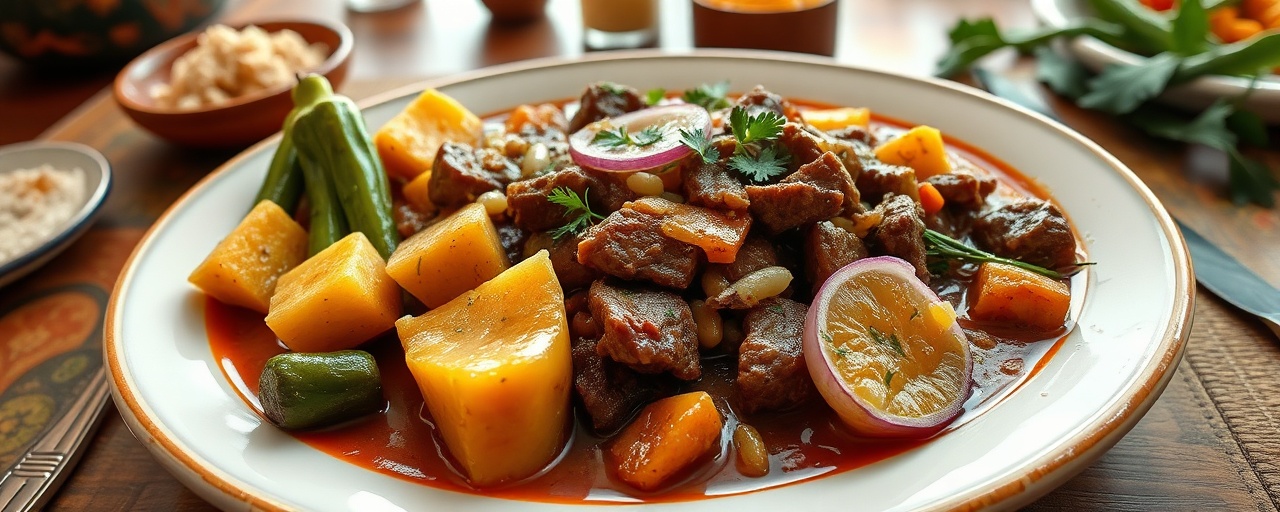 Seco de Verde (Green Plantain and Beef Stew)