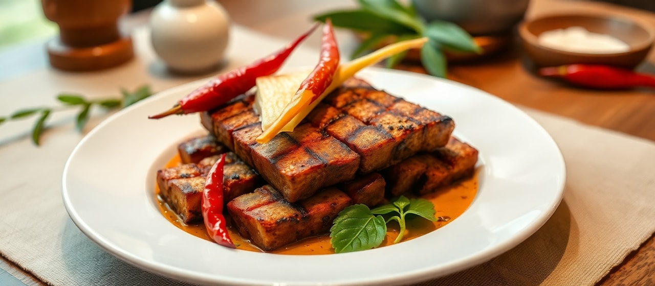 Seitan Bakar Serai Wangi (Fragrant Lemongrass Grilled Seitan)