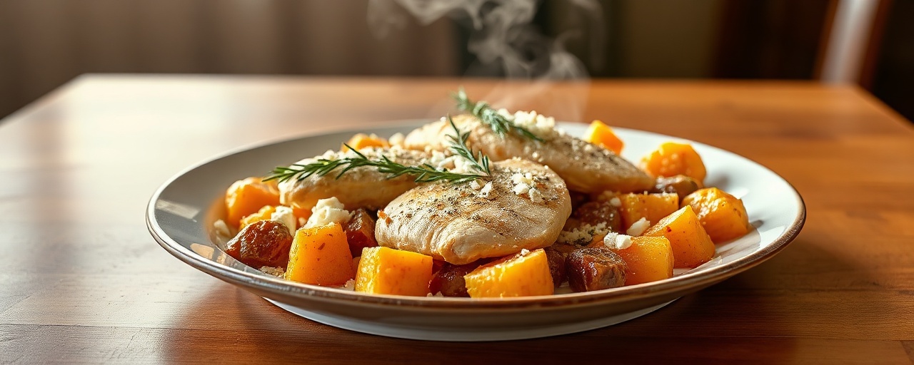 Sformato di Pollo Affumicato e Patate Dolci con Burro al Salvia